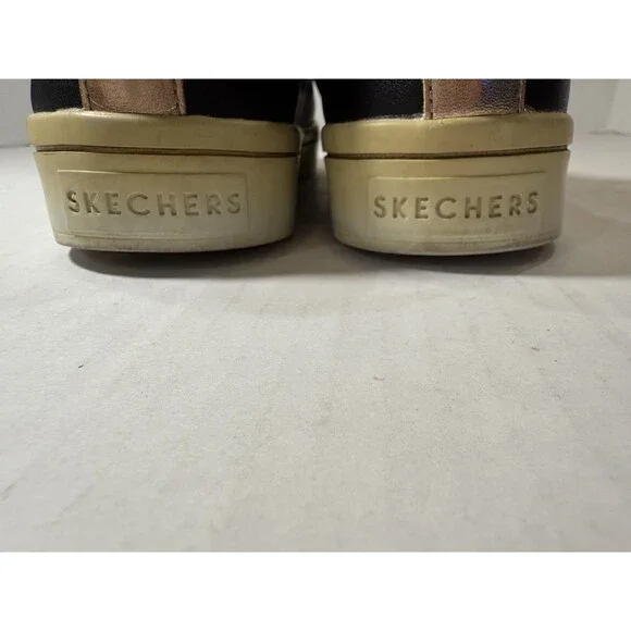 Skechers Woman's Street Los Angeles SN982 Memory Foam Size 9 Black / Rosegold - Picture 9 of 12
